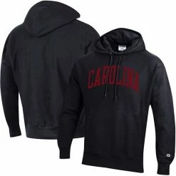 Men's Champion Black South Carolina Gamecocks Team Arch Reverse Weave Pullover Hoodie