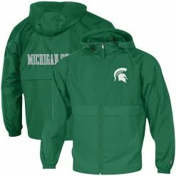 Men's Champion Green Michigan State Spartans Team Lightweight Full-Zip Jacket