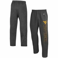 Men's Champion Gray West Virginia Mountaineers Powerblend Pants