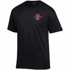 Men's Champion Black San Diego State Aztecs Stack 2-Hit T-Shirt -Champion shop unnamed file 10095