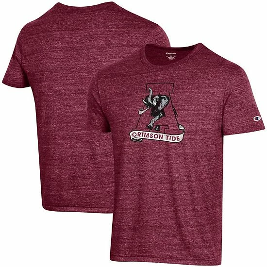 Men's Champion Heathered Crimson Alabama Crimson Tide Vault Logo Tri-Blend T-Shirt Men's Champion Heathered Crimson Alabama Crimson Tide Vault Logo Tri-Blend T-Shirt -Champion shop unnamed file 10097