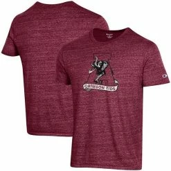 Men's Champion Heathered Crimson Alabama Crimson Tide Vault Logo Tri-Blend T-Shirt 3 Men's Champion Heathered Crimson Alabama Crimson Tide Vault Logo Tri-Blend T-Shirt -Champion shop unnamed file 10098