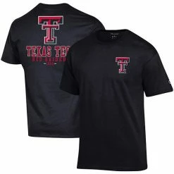 Men's Champion Black Texas Tech Red Raiders Stack 2-Hit T-Shirt -Champion shop unnamed file 10101