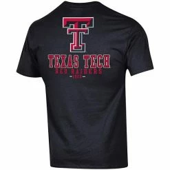 Men's Champion Black Texas Tech Red Raiders Stack 2-Hit T-Shirt -Champion shop unnamed file 10103