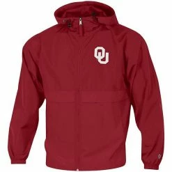 Men's Champion Crimson Oklahoma Sooners Team Lightweight Full-Zip Jacket -Champion shop unnamed file 10110