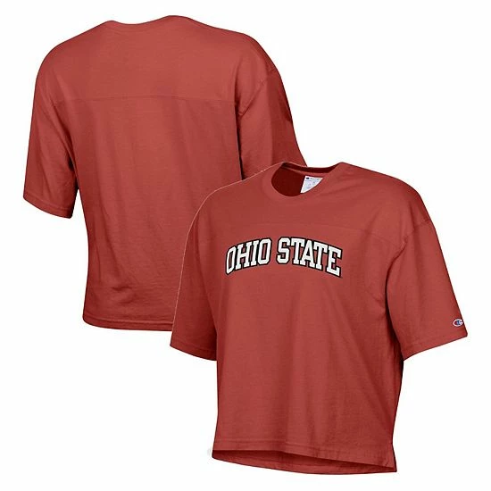 Women's Champion Scarlet Ohio State Buckeyes Vintage Wash Boxy Crop T-Shirt Women's Champion Scarlet Ohio State Buckeyes Vintage Wash Boxy Crop T-Shirt -Champion shop unnamed file 10155