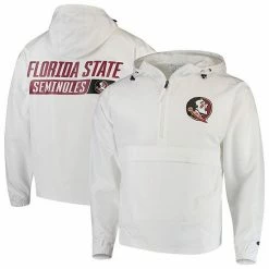 Men's Champion White Florida State Seminoles Tailgate Packable Half-Zip Jacket 3 Men's Champion White Florida State Seminoles Tailgate Packable Half-Zip Jacket -Champion shop unnamed file 10164