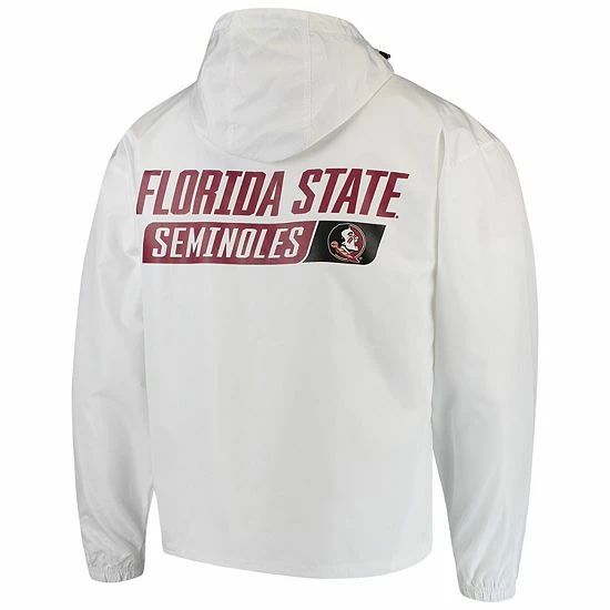 Men's Champion White Florida State Seminoles Tailgate Packable Half-Zip Jacket Men's Champion White Florida State Seminoles Tailgate Packable Half-Zip Jacket -Champion shop unnamed file 10166