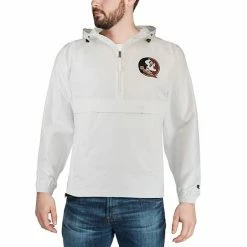 Men's Champion White Florida State Seminoles Tailgate Packable Half-Zip Jacket 6 Men's Champion White Florida State Seminoles Tailgate Packable Half-Zip Jacket -Champion shop unnamed file 10167