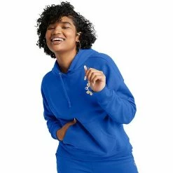 Women's Champion® Powerblend Fleece Hoodie Emerald Night Oxford -Champion shop unnamed file 1018