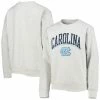 Youth Champion Heathered Gray North Carolina Tar Heels Reverse Weave Pullover Sweatshirt