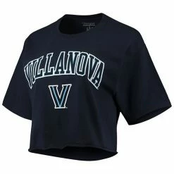 Women's Champion Navy Villanova Wildcats Logo Boyfriend Cropped T-Shirt -Champion shop unnamed file 10227