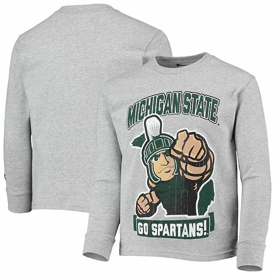 Youth Champion Heathered Gray Michigan State Spartans Strong Mascot Team T-Shirt Youth Champion Heathered Gray Michigan State Spartans Strong Mascot Team T-Shirt -Champion shop unnamed file 10230