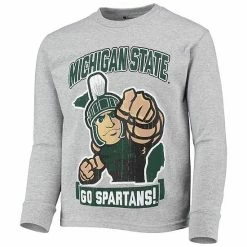 Youth Champion Heathered Gray Michigan State Spartans Strong Mascot Team T-Shirt 4 Youth Champion Heathered Gray Michigan State Spartans Strong Mascot Team T-Shirt -Champion shop unnamed file 10231