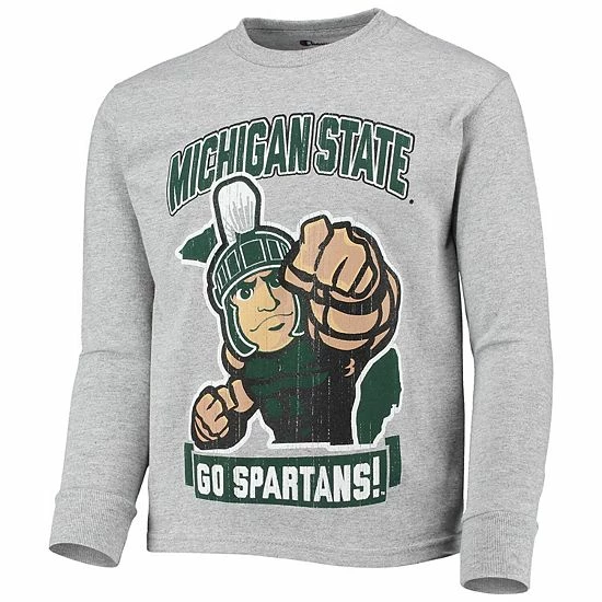 Youth Champion Heathered Gray Michigan State Spartans Strong Mascot Team T-Shirt Youth Champion Heathered Gray Michigan State Spartans Strong Mascot Team T-Shirt -Champion shop unnamed file 10231