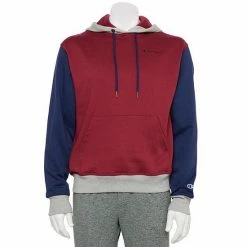 Men's Champion® Colorblock Powerblend Fleece Hoodie Blue Jay Valiant Blue -Champion shop unnamed file 1024