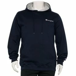 Big & Tall Champion® Powerblend Fleece Hoodie Black -Champion shop unnamed file 1031