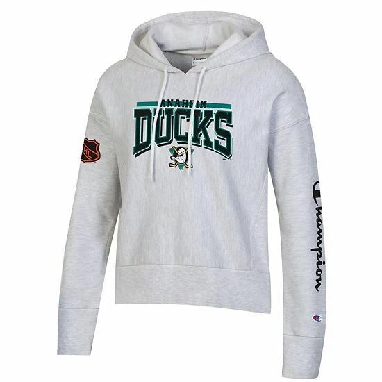 Women's Champion Heathered Gray Anaheim Ducks Reverse Weave Pullover Hoodie Women's Champion Heathered Gray Anaheim Ducks Reverse Weave Pullover Hoodie -Champion shop unnamed file 10336