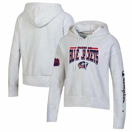 Women's Champion Heathered Gray Columbus Blue Jackets Reverse Weave Pullover Hoodie Women's Champion Heathered Gray Columbus Blue Jackets Reverse Weave Pullover Hoodie -Champion shop unnamed file 10339