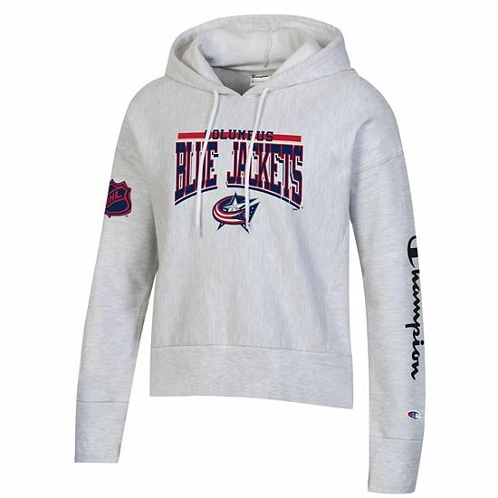 Women's Champion Heathered Gray Columbus Blue Jackets Reverse Weave Pullover Hoodie Women's Champion Heathered Gray Columbus Blue Jackets Reverse Weave Pullover Hoodie -Champion shop unnamed file 10340