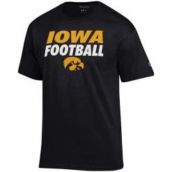 Men's Champion Black Iowa Hawkeyes Game Ready Football T-Shirt -Champion shop unnamed file 10353