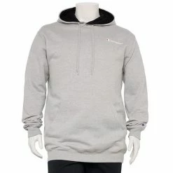 Big & Tall Champion® Powerblend Fleece Hoodie Black -Champion shop unnamed file 1036