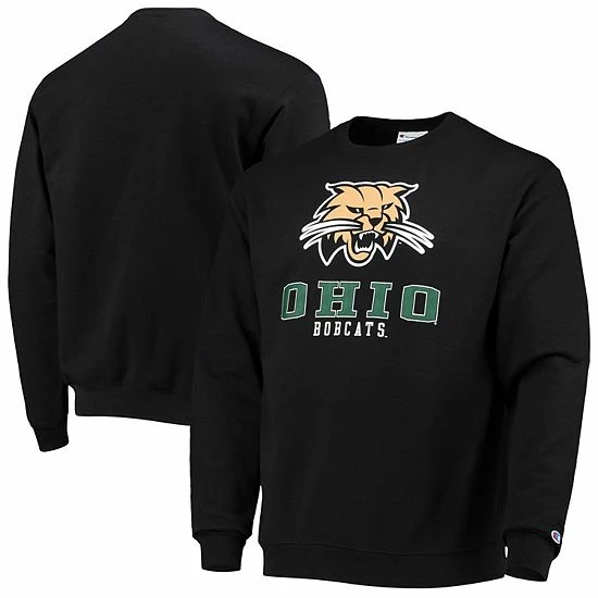 Men's Champion Black Ohio Bobcats Team Stack Powerblend Pullover Sweatshirt Men's Champion Black Ohio Bobcats Team Stack Powerblend Pullover Sweatshirt -Champion shop unnamed file 10390