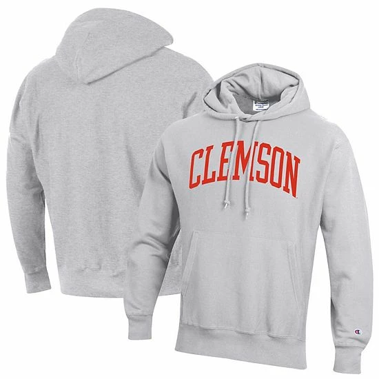 Men's Champion Heathered Gray Clemson Tigers Team Arch Reverse Weave Pullover Hoodie Men's Champion Heathered Gray Clemson Tigers Team Arch Reverse Weave Pullover Hoodie -Champion shop unnamed file 10494