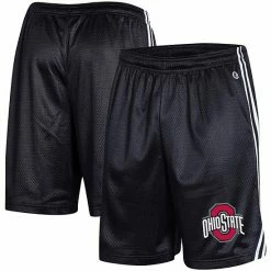 Men's Champion Black Ohio State Buckeyes Team Lacrosse Shorts