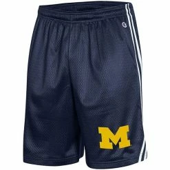 Men's Champion Navy Michigan Wolverines Team Lacrosse Shorts -Champion shop unnamed file 10508