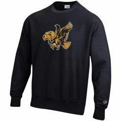 Men's Champion Black Iowa Hawkeyes Vault Logo Reverse Weave Pullover Sweatshirt -Champion shop unnamed file 10517
