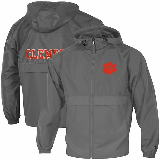 Men's Champion Graphite Clemson Tigers Team Lightweight Full-Zip Jacket Men's Champion Graphite Clemson Tigers Team Lightweight Full-Zip Jacket -Champion shop unnamed file 10526