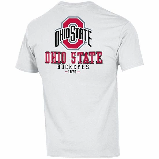 Men's Champion White Ohio State Buckeyes Team Stack 2-Hit T-Shirt Men's Champion White Ohio State Buckeyes Team Stack 2-Hit T-Shirt -Champion shop unnamed file 10563