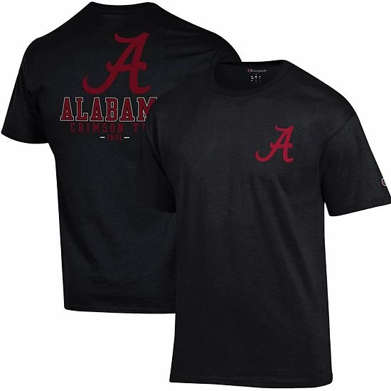 Men's Champion Black Alabama Crimson Tide Team Stack 2-Hit T-Shirt Men's Champion Black Alabama Crimson Tide Team Stack 2-Hit T-Shirt -Champion shop unnamed file 10565