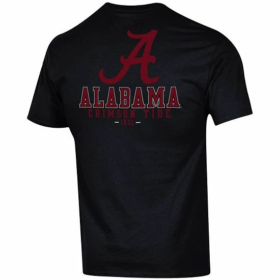 Men's Champion Black Alabama Crimson Tide Team Stack 2-Hit T-Shirt Men's Champion Black Alabama Crimson Tide Team Stack 2-Hit T-Shirt -Champion shop unnamed file 10567