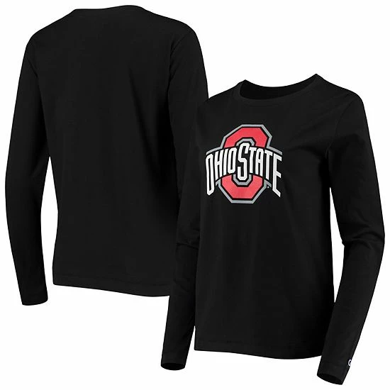 Women's Champion Black Ohio State Buckeyes University Primary Logo Long Sleeve T-Shirt Women's Champion Black Ohio State Buckeyes University Primary Logo Long Sleeve T-Shirt -Champion shop unnamed file 10593