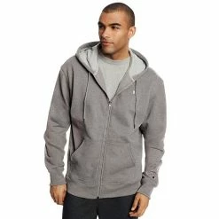 Men's Champion® Fleece Powerblend Zip-Up Hoodie Maroon -Champion shop unnamed file 106