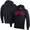 Men's Champion Black Nebraska Huskers Team Arch Reverse Weave Pullover Hoodie 2 Men's Champion Black Nebraska Huskers Team Arch Reverse Weave Pullover Hoodie -Champion shop unnamed file 10637