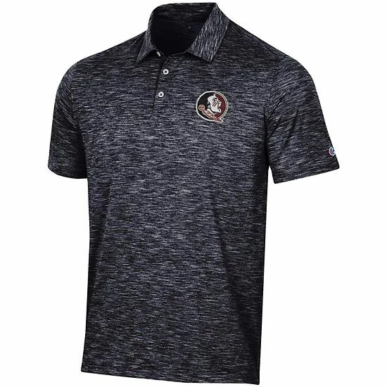 Men's Champion Black Florida State Seminoles Micro Mesh Space Dye Polo Men's Champion Black Florida State Seminoles Micro Mesh Space Dye Polo -Champion shop unnamed file 10652