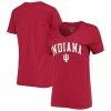 Women's Champion Crimson Indiana Hoosiers University Arch Logo V-Neck T-Shirt -Champion shop unnamed file 10659