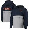 Men's Champion Navy Virginia Cavaliers Colorblock Packable Half-Zip Jacket 1 Men's Champion Navy Virginia Cavaliers Colorblock Packable Half-Zip Jacket -Champion shop unnamed file 10669