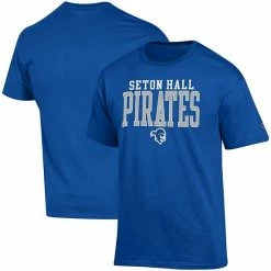 Men's Champion Royal Seton Hall Pirates Core Mascot T-Shirt -Champion shop unnamed file 10728