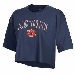 Women's Champion Navy Auburn Tigers Logo Boyfriend Cropped T-Shirt 4 Women's Champion Navy Auburn Tigers Logo Boyfriend Cropped T-Shirt -Champion shop unnamed file 10734