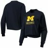 Women's Champion Navy Michigan Wolverines Boyfriend Cropped Long Sleeve T-Shirt 2 Women's Champion Navy Michigan Wolverines Boyfriend Cropped Long Sleeve T-Shirt -Champion shop unnamed file 10740