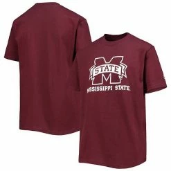 Youth Champion Maroon Mississippi State Bulldogs Team Lockup T-Shirt