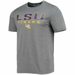 Men's Champion Gray LSU Tigers Stack T-Shirt -Champion shop unnamed file 10761