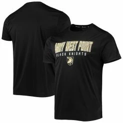 Men's Champion Black Army Black Knights Stack T-Shirt