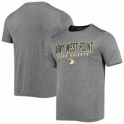 Men's Champion Gray Army Black Knights Stack T-Shirt -Champion shop unnamed file 10788
