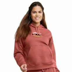 Women's Champion® Powerblend Fleece Hoodie Sheer Pale Pink -Champion shop unnamed file 1089