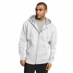 Men's Champion® Fleece Powerblend Zip-Up Hoodie Maroon -Champion shop unnamed file 110